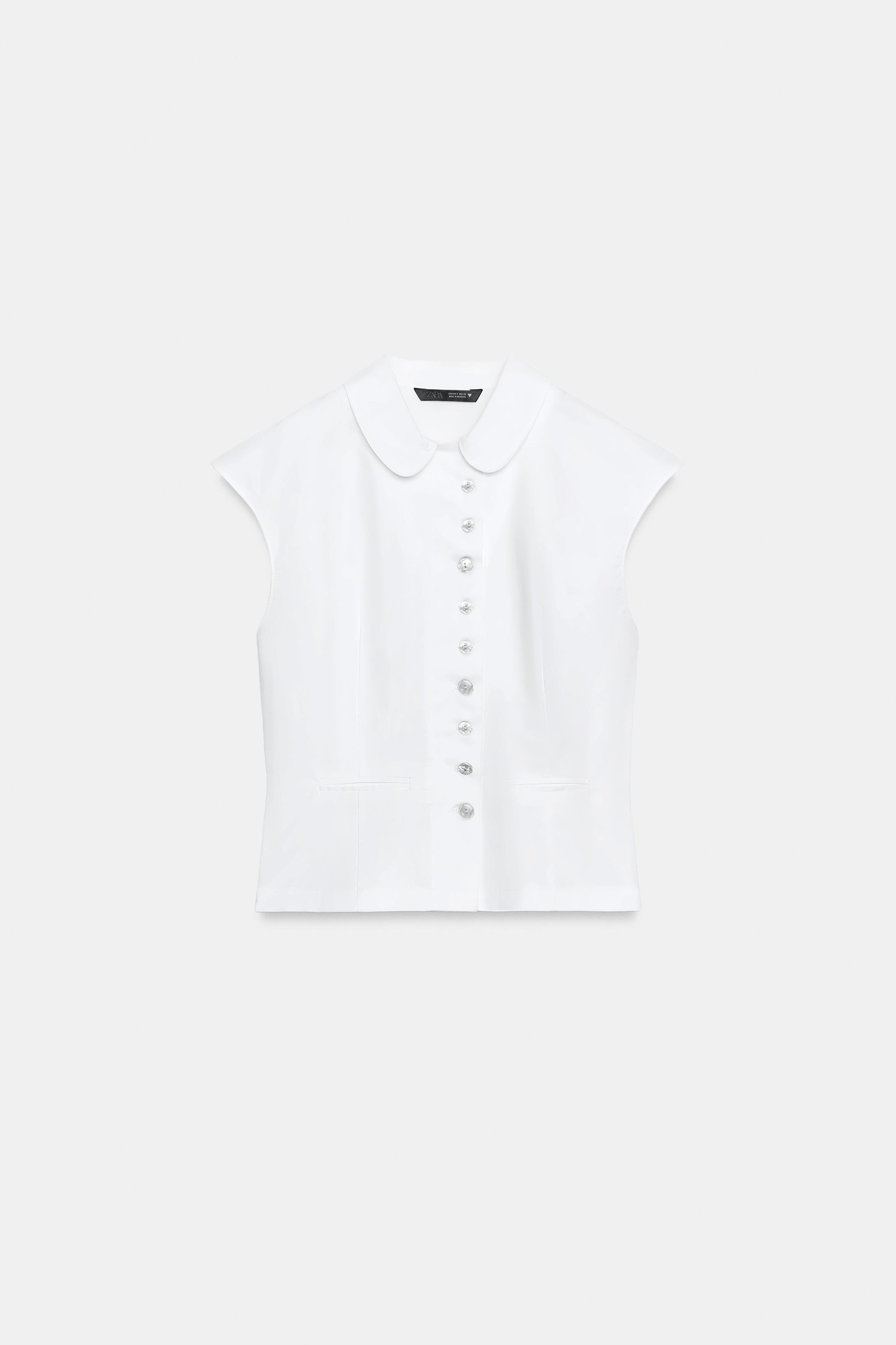 TOP GABARDINE BOUTONS